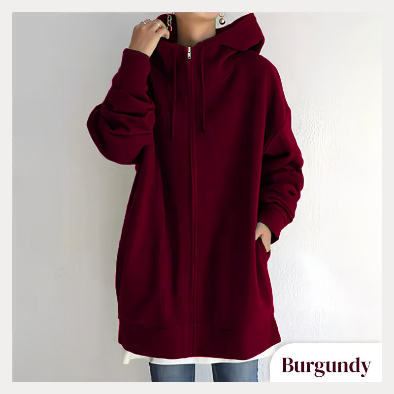 🔥Women's Autumn/Winter Zipper Hooded Sweater