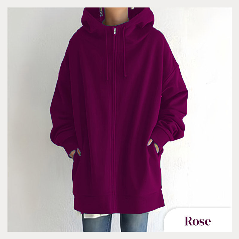 🔥Women's Autumn/Winter Zipper Hooded Sweater