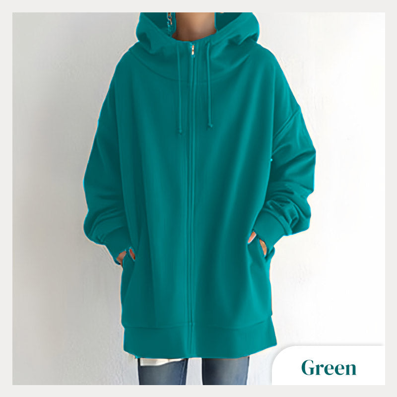 🔥Women's Autumn/Winter Zipper Hooded Sweater