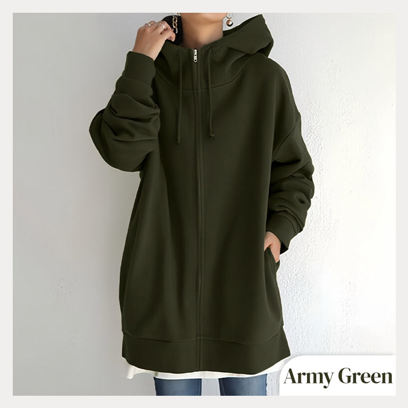 🔥Women's Autumn/Winter Zipper Hooded Sweater