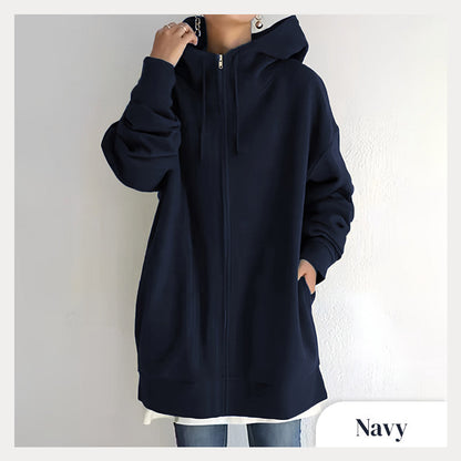 🔥Women's Autumn/Winter Zipper Hooded Sweater