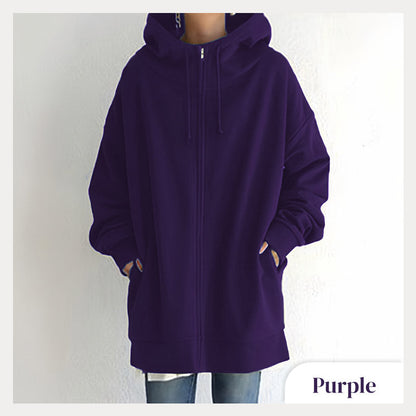 🔥Women's Autumn/Winter Zipper Hooded Sweater