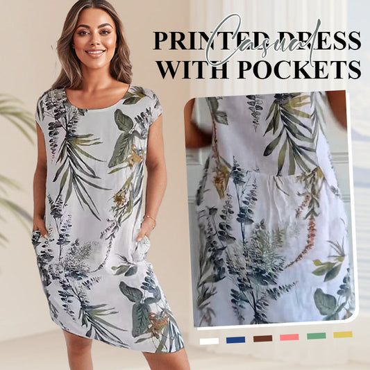 🌸Spring Specials🌸 Casual Printed Dress with Pockets