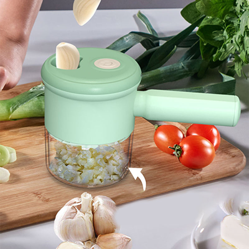 Handheld Electric Rechargeable Vegetable Chopper & Slicer