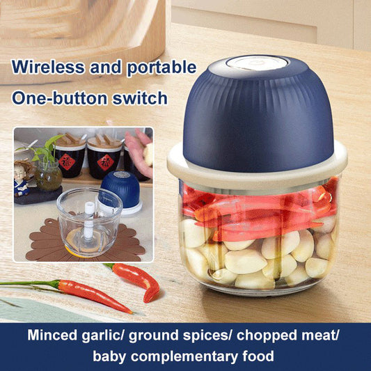 Household Cordless Electric Mini Garlic Pounder