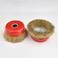 Rotary Steel Wire Brush Drill Polishing Cup Wheel Set Tool Rust Removal