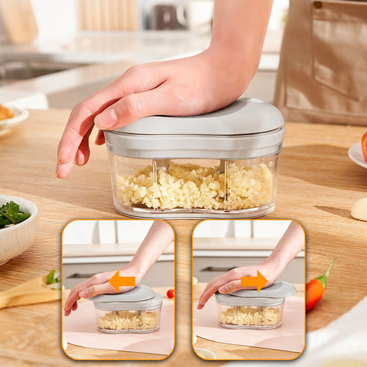 Hand-Powered Food Chopper and Condiment Maker